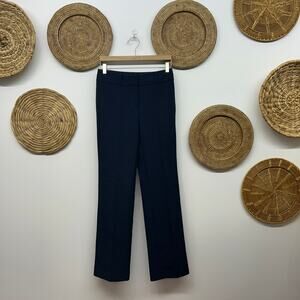 NEW LOFT Navy Blue Trousers 0 Dress Pants Minimalist Office Business